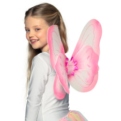 Motýľové ružové krídla 40 x 44 cm